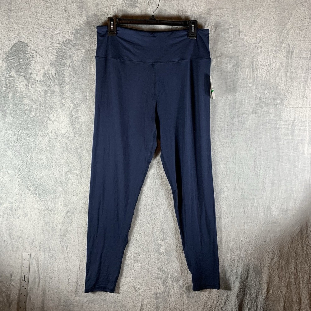 32 Degrees Women's Leggings L Cozy Heat High Rise Full Length Blue Stretch NWT